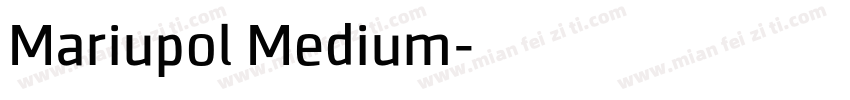 Mariupol Medium字体转换